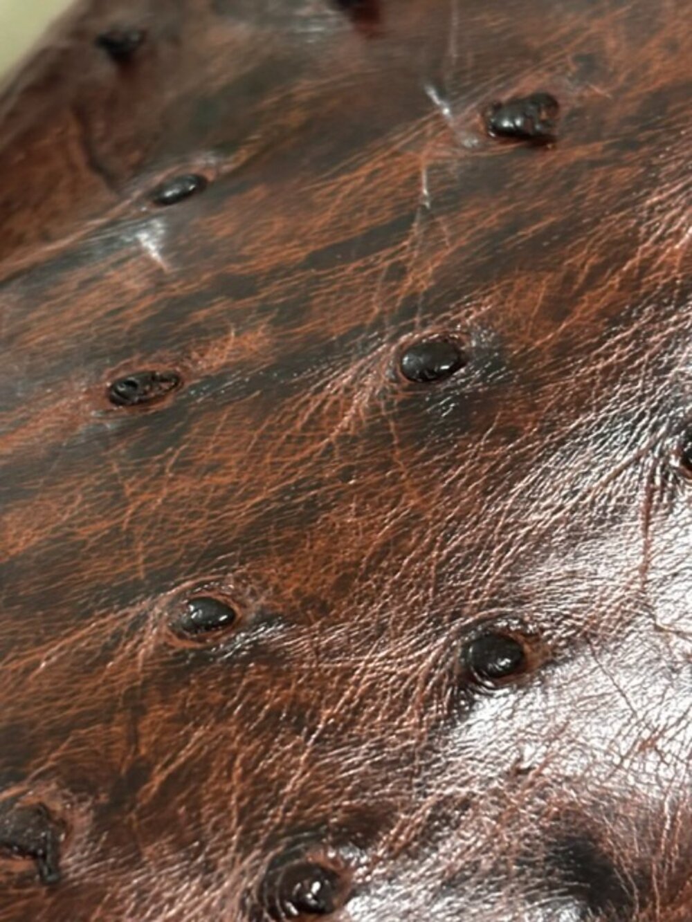 Dan Post DP3875 Cowboy Boots Mens 10 D Brown Genuine Ostrich Western Square Toe - Picture 14 of 16